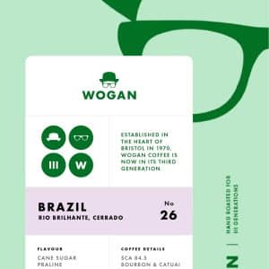 Brazilian Rio Brillante- Wogan Coffee - Roasted on: 29/04/2026
