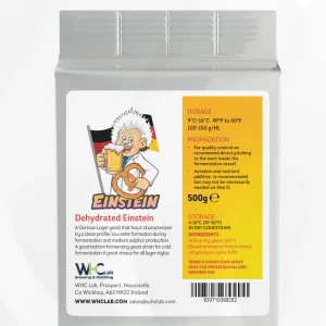 WHC Dried Yeast - Einstein - 500g Block for Breweries