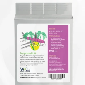 WHC Dried Yeast - LAX - 500g Block for Breweries
