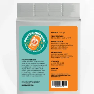 WHC Dried Yeast - Fountainbridge - 500g Block For Breweries