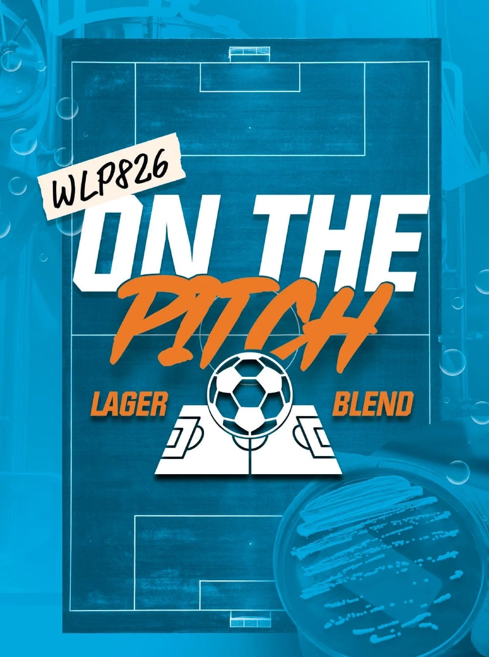 White Labs WLP826 On The Pitch Lager Blend produces clean, crisp and highly drinkable lagers with balanced flavour and minimal sulphur.